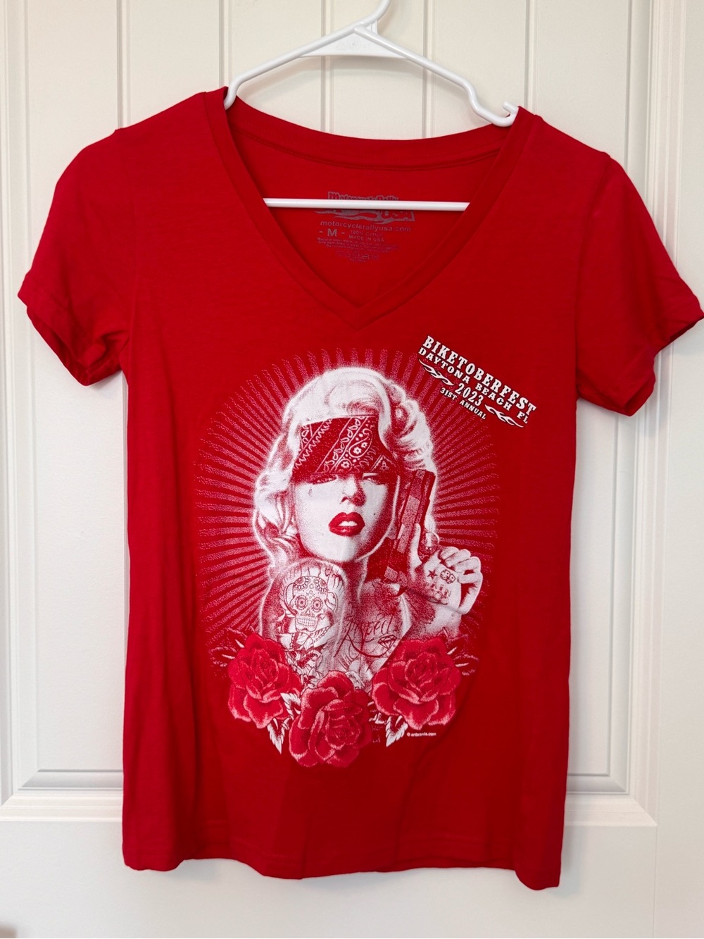 Motorcycle USA Biketoberfest 2023 Daytona Beach FL‎ Graphic Tee Medium